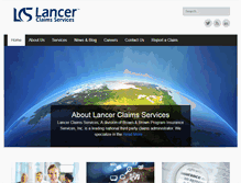 Tablet Screenshot of lancerclaims.com